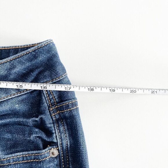 American Eagle Womens Slouchy Denim Stretch Straight Jeans Blue 8 - Picture 10 of 11